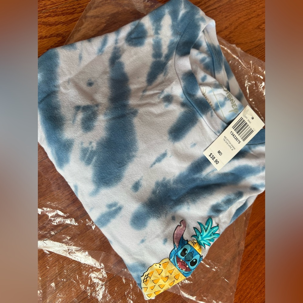 Disney HerUniverse Lilo And Stitch Shirt Tie Dye Shirt Ohana Jersey Size MD